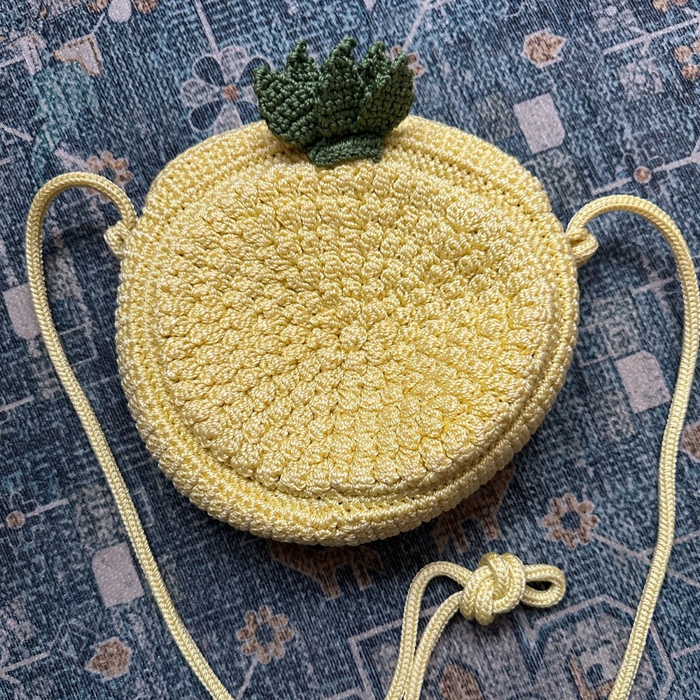 Viral The Sak Pineapple Crochet Crossbody Bag 🍍